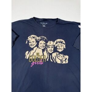 The Golden Girls Shirt Mens 3XL Blue Cast Portrait Graphic Tee Retro TV Show
